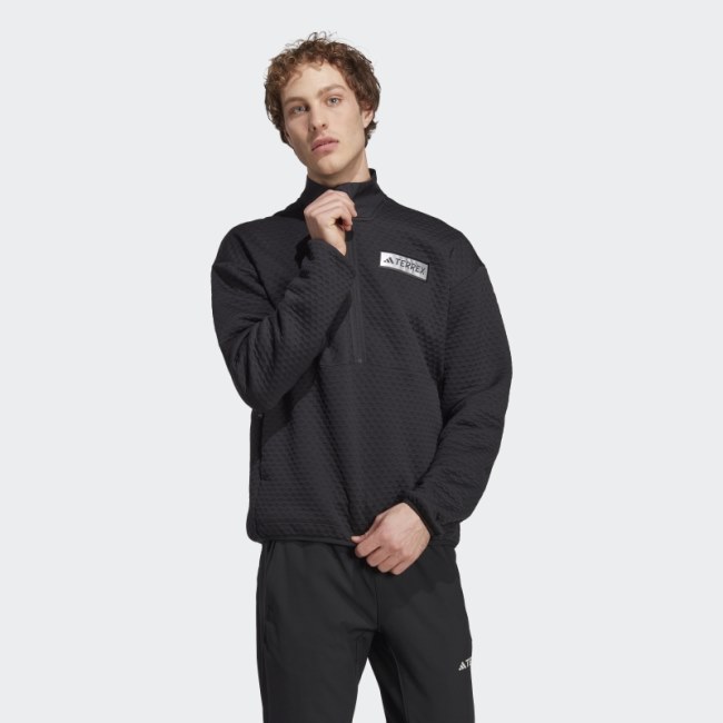 Black Terrex Utilitas 1/2-Zip Fleece Jacket Adidas