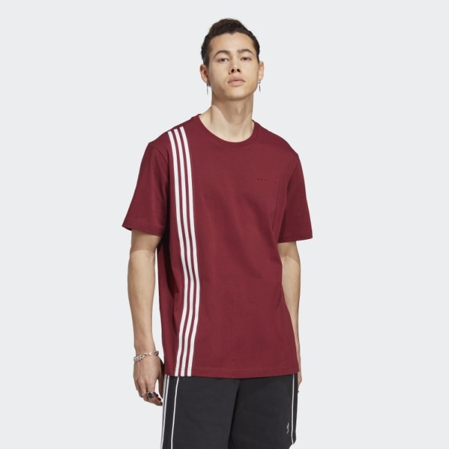 Red Adidas RIFTA Metro Short Sleeve T-Shirt Hot