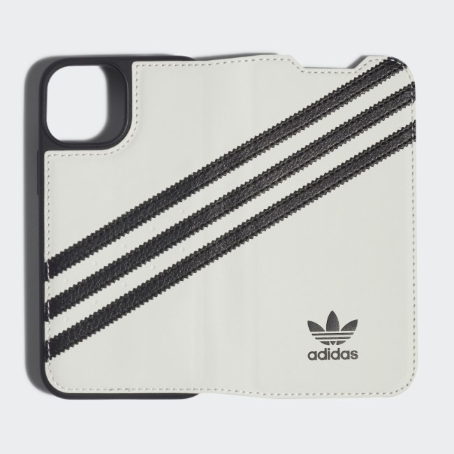 White Adidas OR Booklet Case PU for iPhone 13/13 Pro Hot