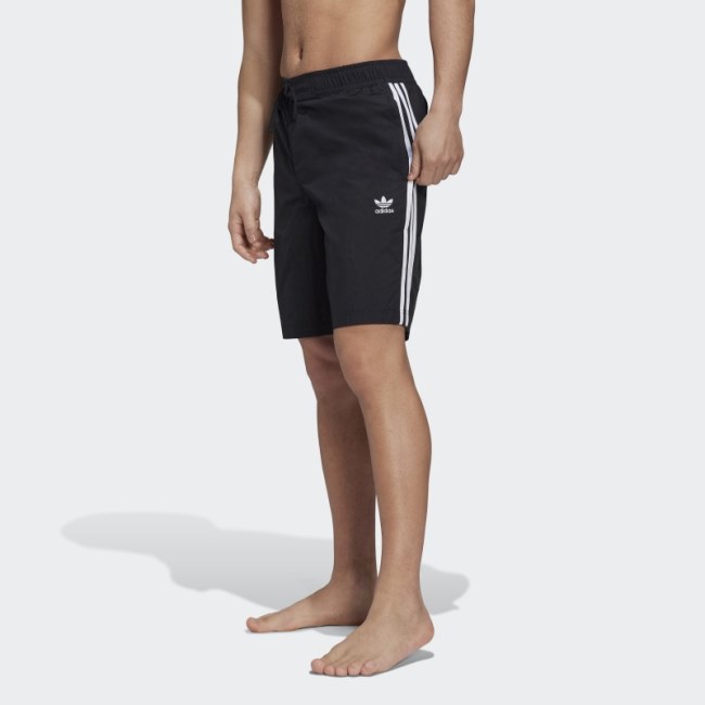 Adidas Black Adicolor 3-Stripes Board Shorts