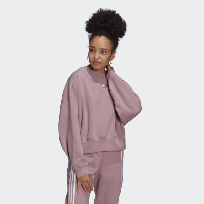 Mauve Adicolor Essentials Fleece Sweatshirt Adidas