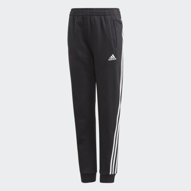 3-Stripes Tapered Leg Pants Black Adidas