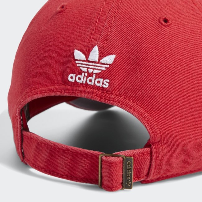 Adidas Relaxed Strap-Back Hat Red