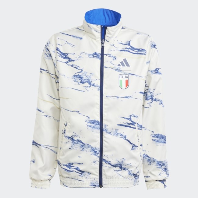 Italy Anthem Jacket Adidas Blue