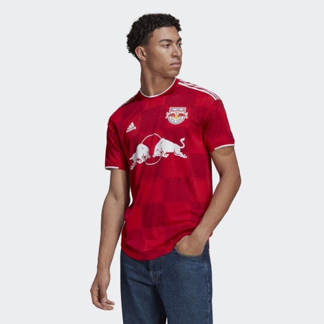 Adidas New York Red Bulls 22/23 Away Authentic Jersey Red