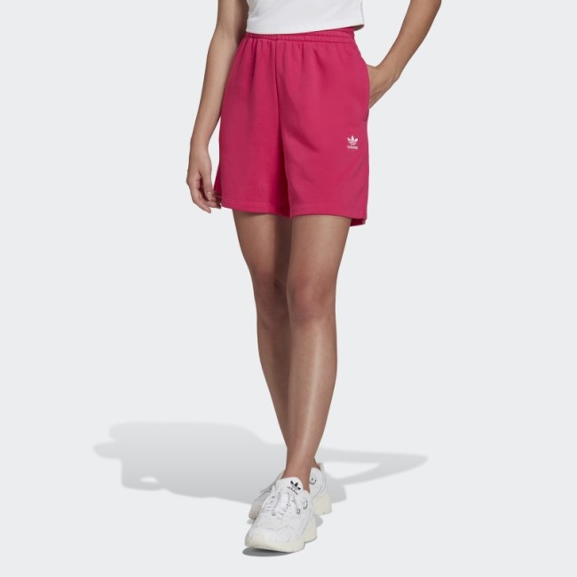 Real Magenta Adidas Adicolor Essentials French Terry Shorts