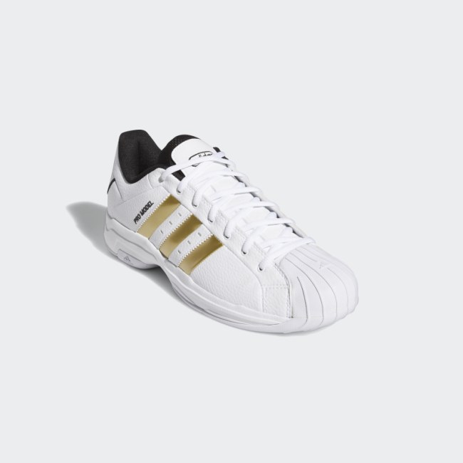 Adidas Pro Model 2G Low Shoes Gold Metallic