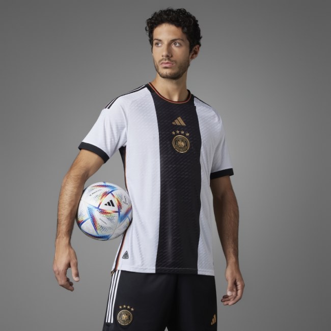 White Adidas Germany 22 Home Authentic Jersey