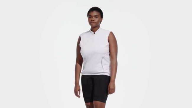 The Sleeveless Cycling Top (Plus Size) Adidas Silver Dawn