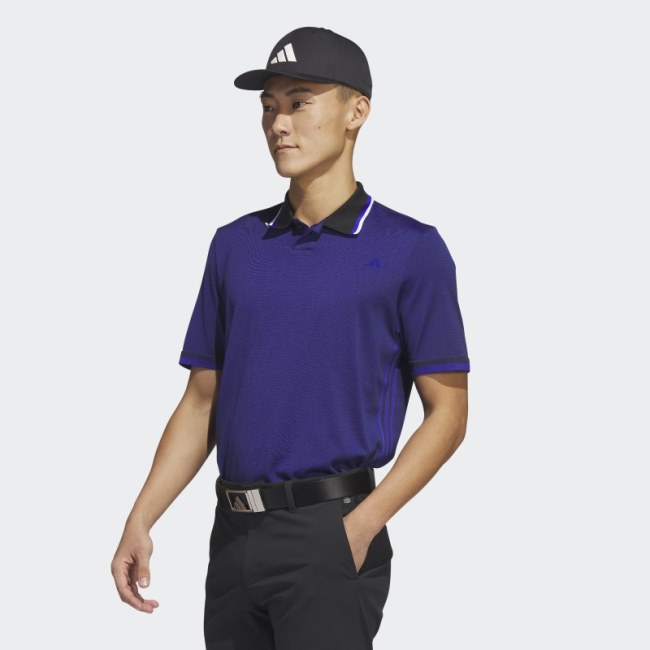 Adidas Ultimate365 Tour PRIMEKNIT Golf Polo Shirt Blue