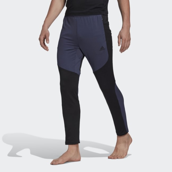 Navy AEROREADY Yoga 7/8 Pants Adidas
