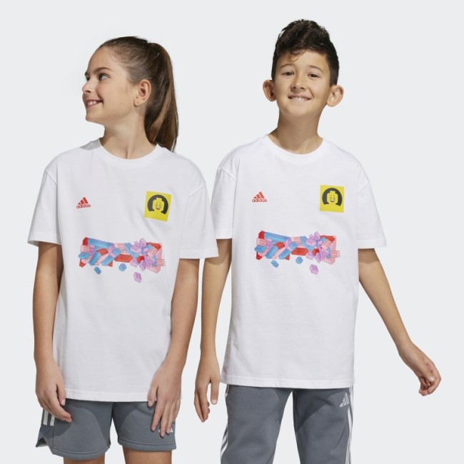Adidas x LEGO Soccer Number 10 Graphic Tee White Hot