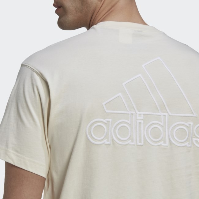Adidas Undyed Big Badge of Sport T-Shirt (Gender Neutral)