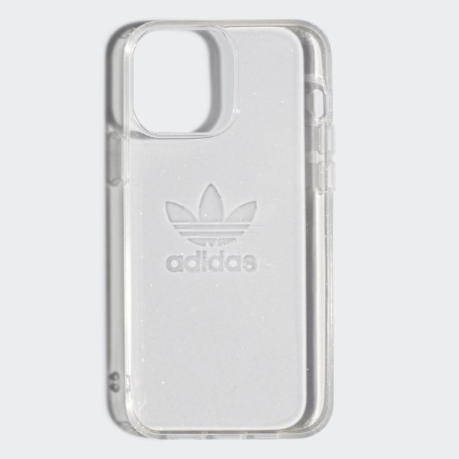 Silver Hot Adidas OR Protective Clear Case Glitter for iPhone 13 Pro Max