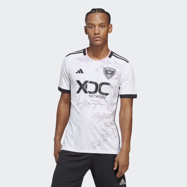 White D.C. United 23/24 Away Jersey Adidas