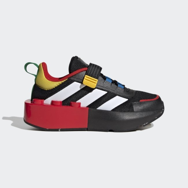 Black Adidas x LEGO Tech RNR Elastic Lace and Top Strap Shoes Fashion