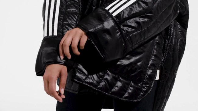 Black Adidas Premium Quilted Jacket