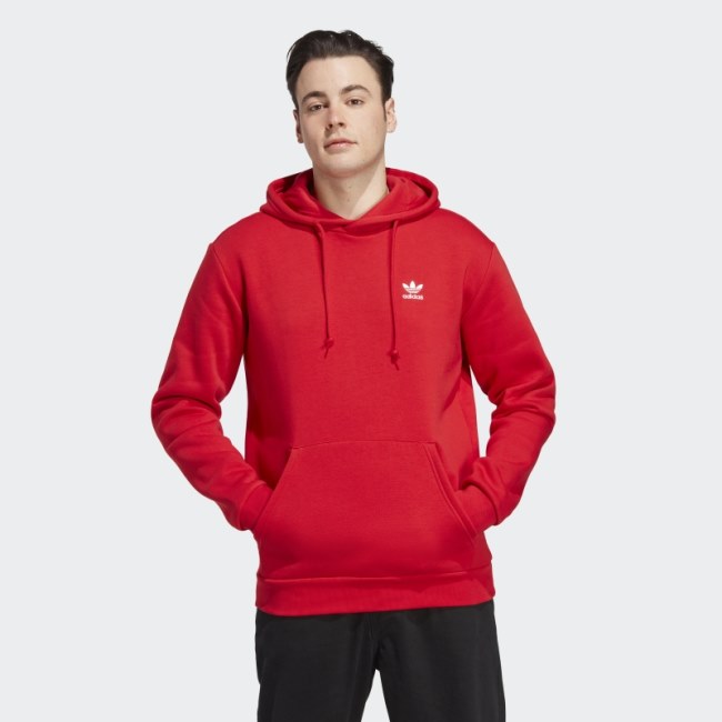Adidas Trefoil Essentials Hoodie Scarlet