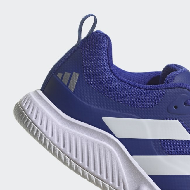 Blue Adidas Court Team Bounce 2.0 Shoes