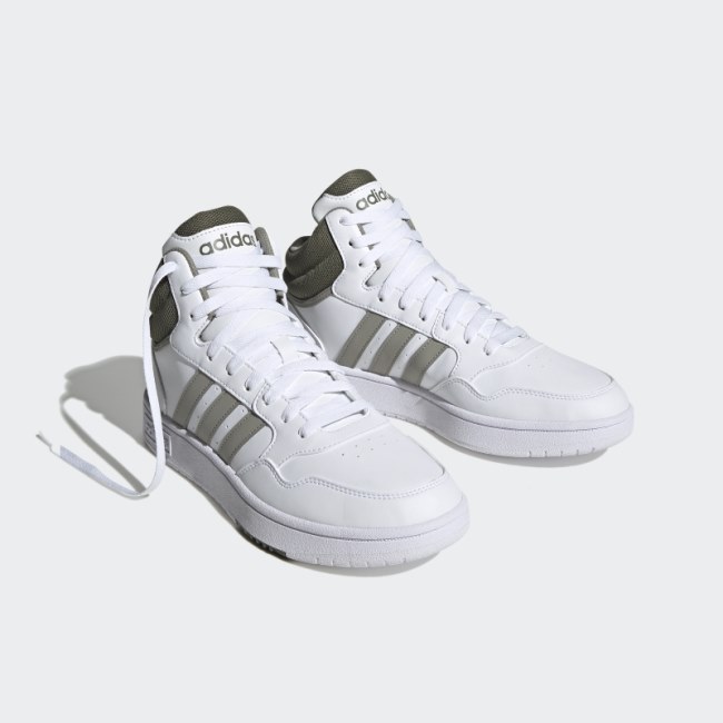 Hoops 3.0 Mid Classic Vintage Shoes White Adidas
