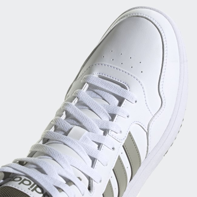 Hoops 3.0 Mid Classic Vintage Shoes White Adidas