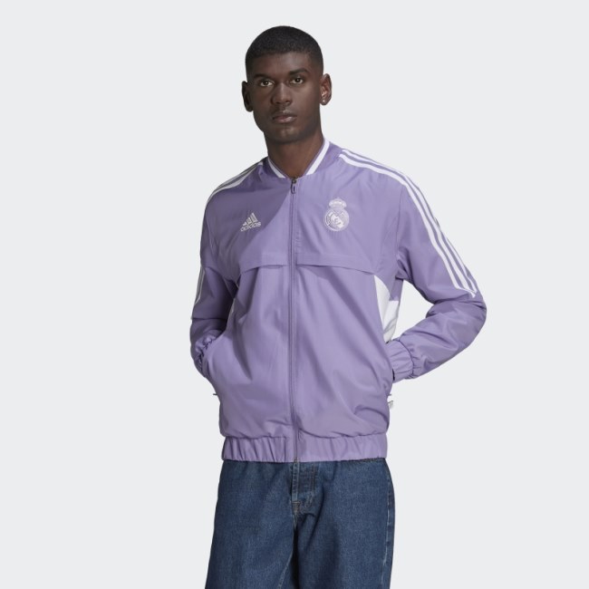 Lilac Adidas Real Madrid Anthem Jacket
