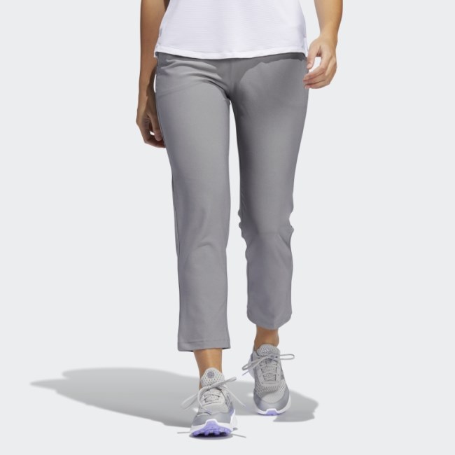 Pull-On Ankle Pants Adidas Grey Fashion