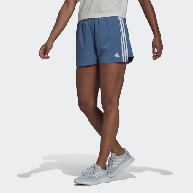 Adidas Altered Blue Primeblue Designed 2 Move Woven 3-Stripes Sport Shorts