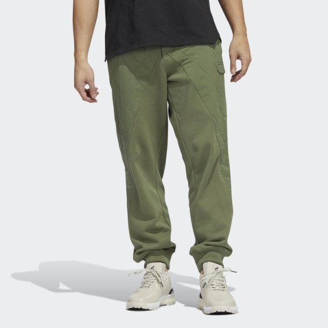 Adidas Natural Green S10 Adicross Quilted Golf Pants