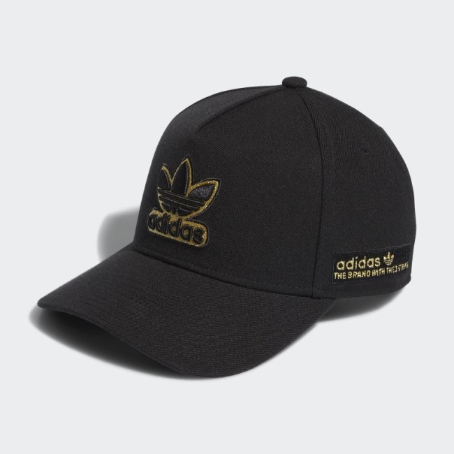 Black Adidas A-Frame Snapback Hat