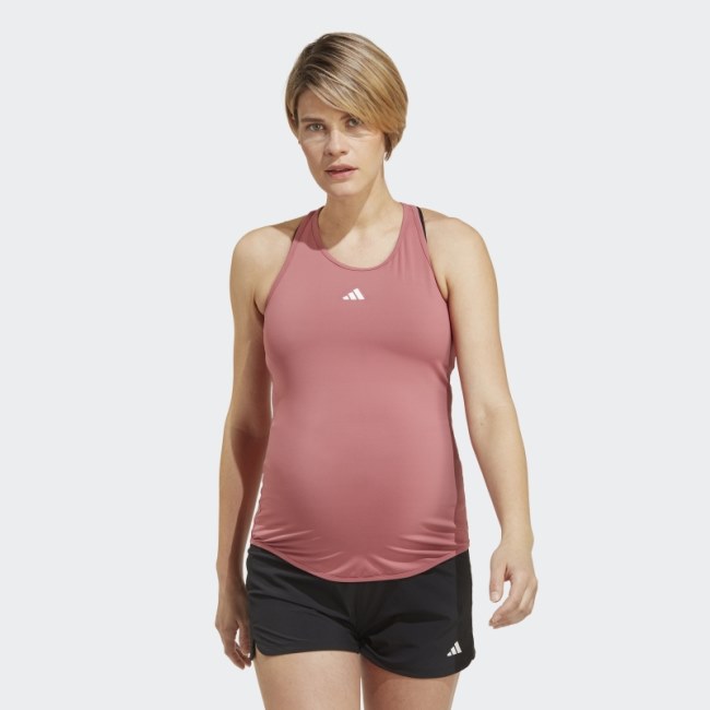 AEROREADY Train Essentials Slim-Fit Tank Top (Maternity) Pink Adidas