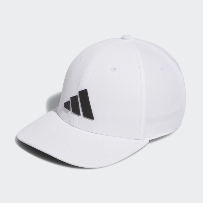 White Adidas Tour Snapback Cap