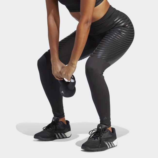 Adidas Black Techfit Control Full-Length Leggings