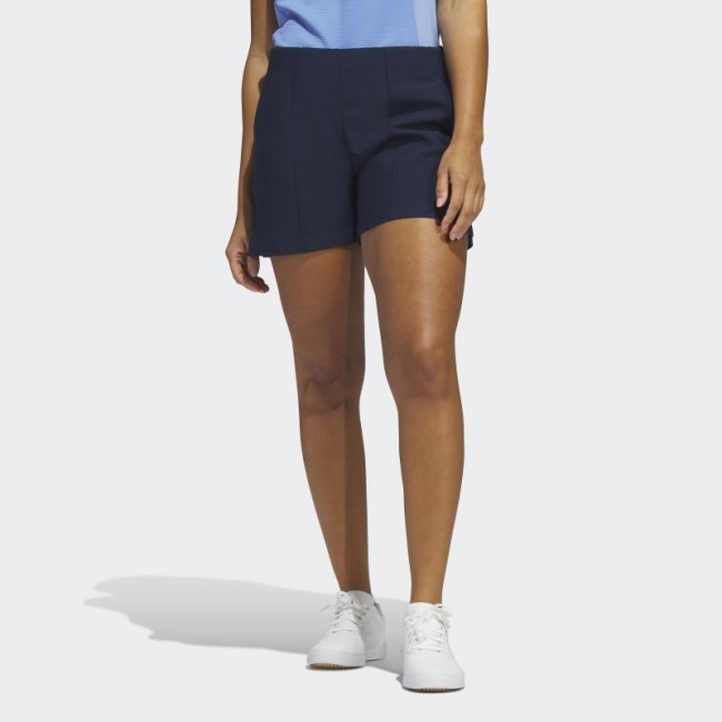Adidas Navy Pintuck 5-Inch Pull-On Golf Shorts Fashion