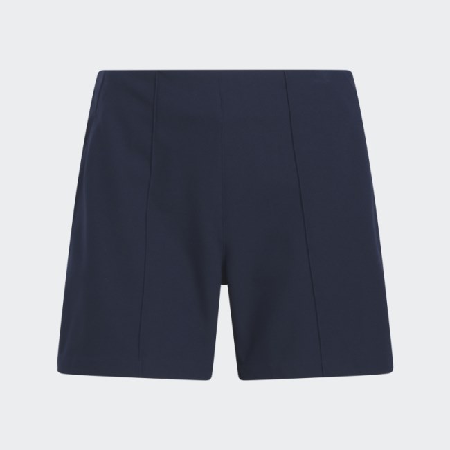 Adidas Navy Pintuck 5-Inch Pull-On Golf Shorts