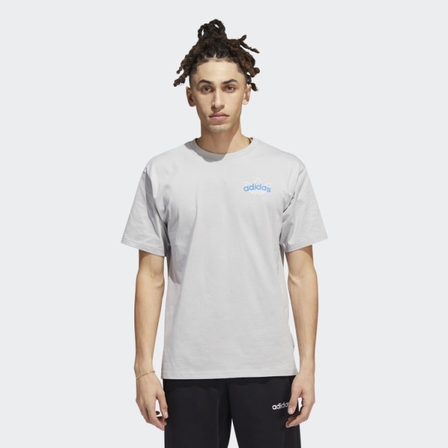 Adidas Grey Athletic Club T-Shirt
