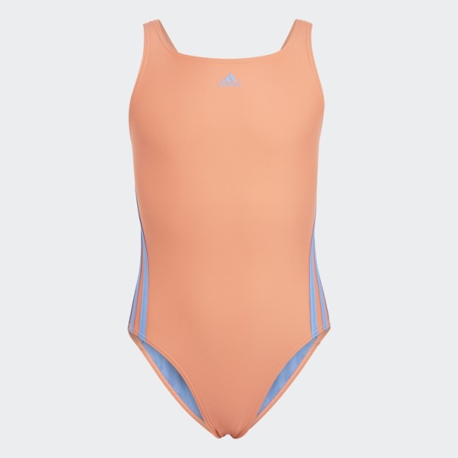 Adidas 3-Stripes Swimsuit Coral