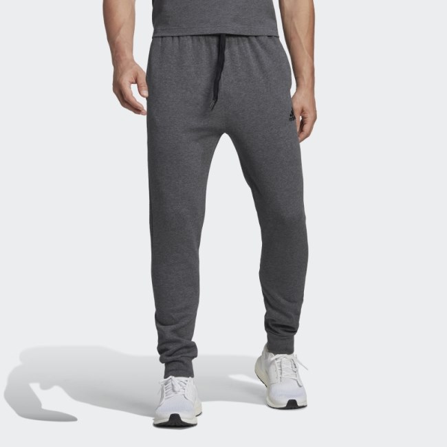 Adidas Dark Grey Heather Essentials Fleece Regular Tapered Pants
