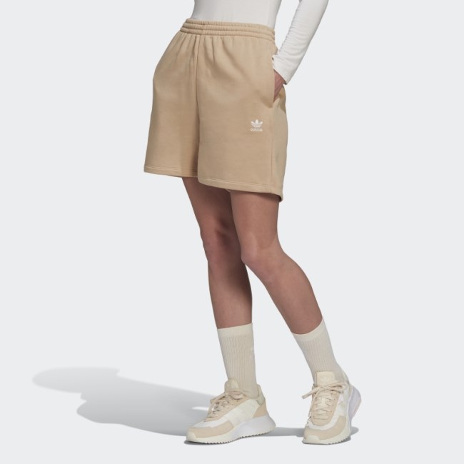 Beige Adidas Adicolor Essentials French Terry Shorts