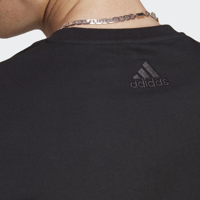 Essentials Single Jersey Big Logo T-Shirt Adidas Black