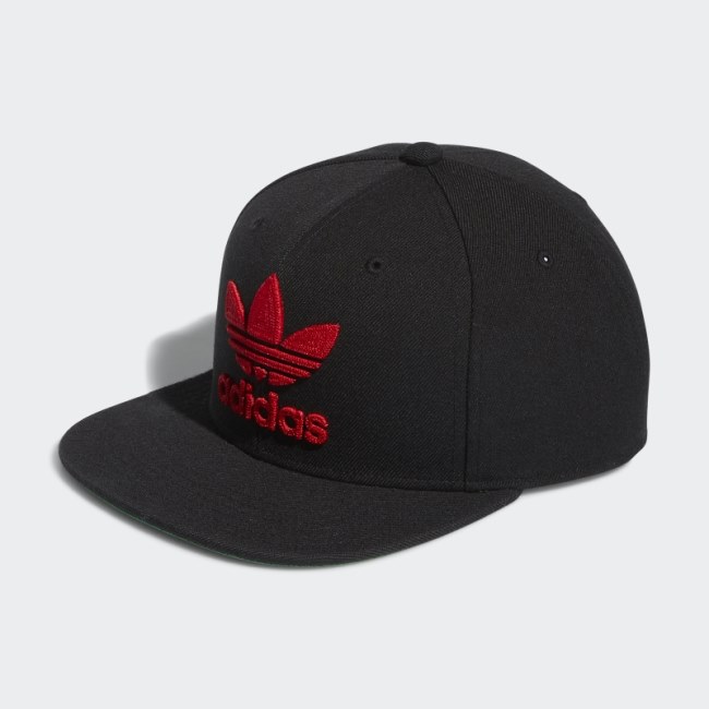 Trefoil Snapback Hat Adidas Black