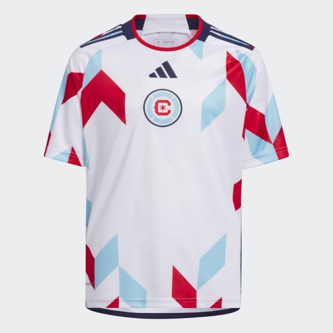 Adidas White Chicago Fire 23/24 Away Jersey