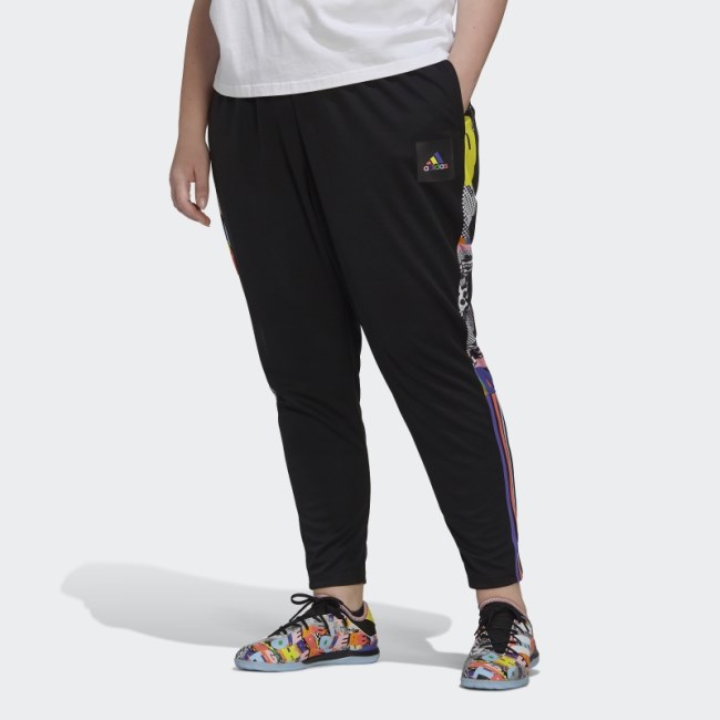 Black Adidas Tiro Pride Track Pants (Plus Size)