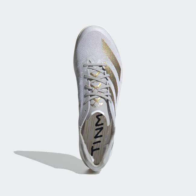 Adidas White Adizero Avanti TYO Tinman Elite Shoes