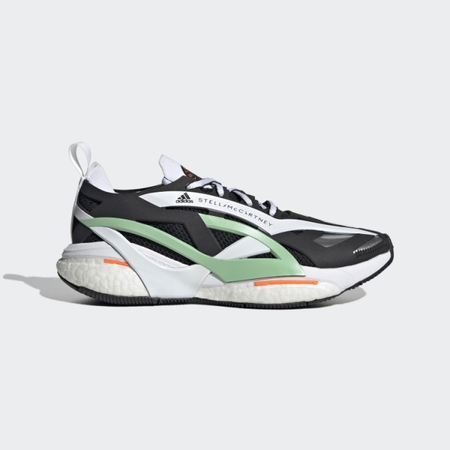 Black Adidas by Stella McCartney Solarglide Running Shoes Hot