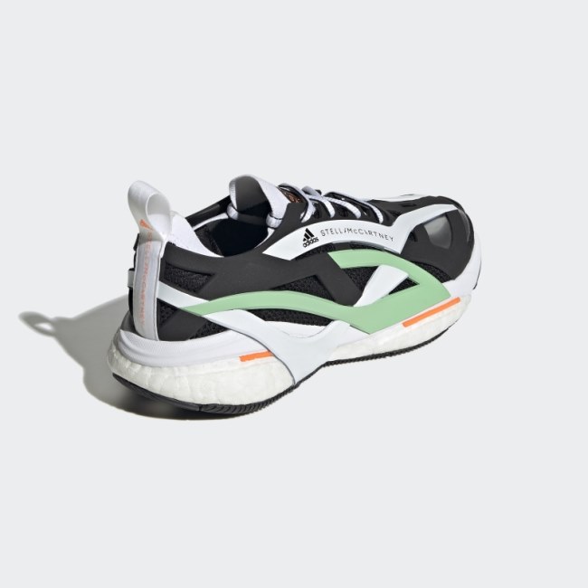 Black Adidas by Stella McCartney Solarglide Running Shoes Hot