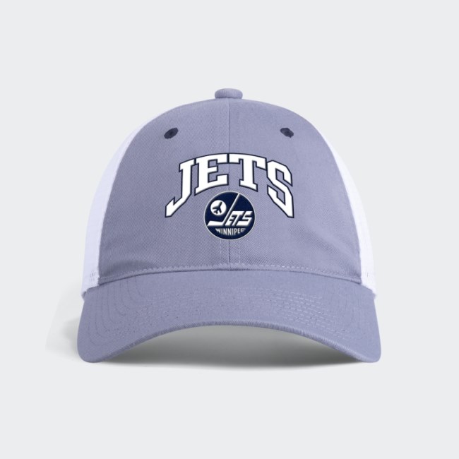 Jets Slouch Trucker Hat Grey Adidas