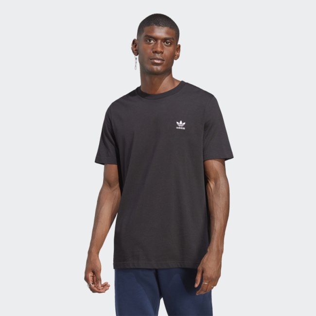 Black Adidas Trefoil Essentials T-Shirt
