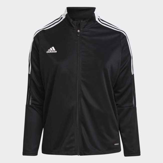 Adidas Tiro Track Jacket (Plus Size) Black