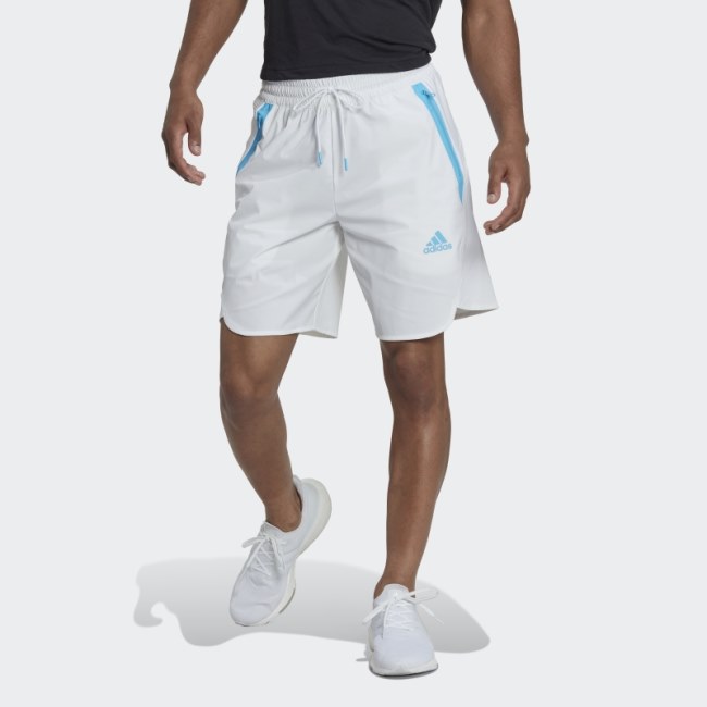 Adidas White Designed for Gameday Shorts